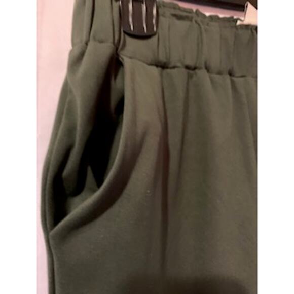 Joie Jogger Elastic Waist Medium Dark Green pockets Dressy Pant Women's - Picture 3 of 6